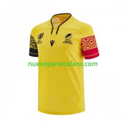 Camiseta de Fútbol ROUMANIE Hombre Casa Rugby World Cup 2023 Manga Corta