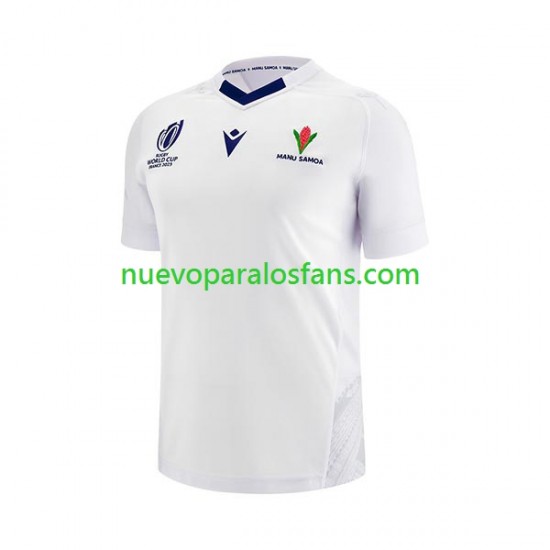 Camiseta de Fútbol Samoa Hombre Exterior Rugby World Cup 2023 Manga Corta