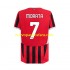 Camiseta de Fútbol AC Milan Alvaro Morata 7 Hombre Casa 2024-2025 Manga Corta