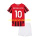 Camiseta de Fútbol AC Milan Rafael Leao 10 Niño Casa 2024-2025 Manga Corta