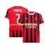 Camiseta de Fútbol AC Milan UCL Font MORATA 7 Hombre Casa 2024-2025 Manga Corta
