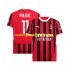 Camiseta de Fútbol AC Milan UCL Font PULISIC 11 Hombre Casa 2024-2025 Manga Corta