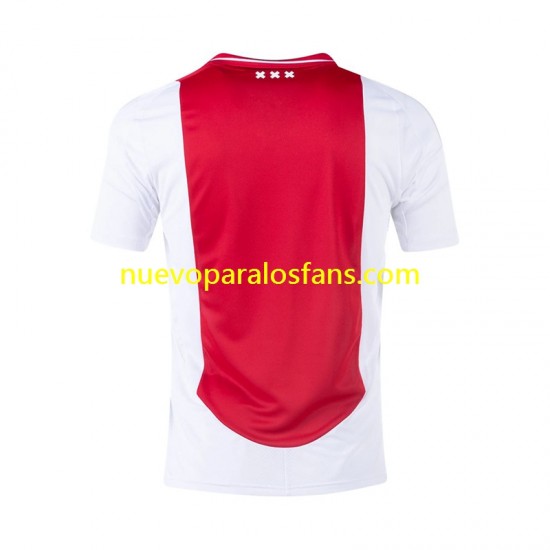 Camiseta de Fútbol AFC Ajax Hombre Casa 2024-2025 Manga Corta