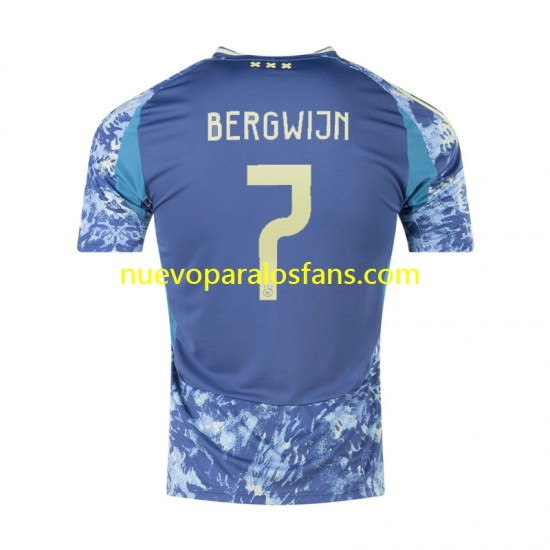 Camiseta de Fútbol AFC Ajax Steven Bergwijn 7 Hombre Exterior 2024-2025 Manga Corta