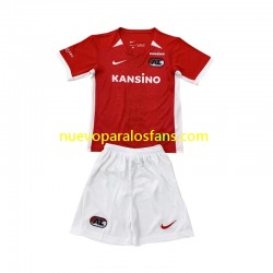 Camiseta de Fútbol AZ Alkmaar Niño Casa 2024-2025 Manga Corta