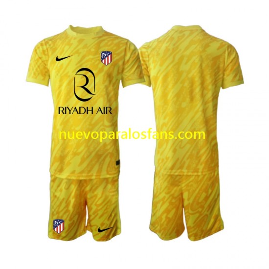Camiseta de Fútbol Atlético Madrid Portero Niño Tercera 2024-2025 Manga Corta