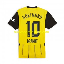 Camiseta de Fútbol Borussia Dortmund Julian Brandt 10 Hombre Casa 2024-2025 Manga Corta