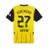 Camiseta de Fútbol Borussia Dortmund Karim Adeyemi 27 Hombre Casa 2024-2025 Manga Corta