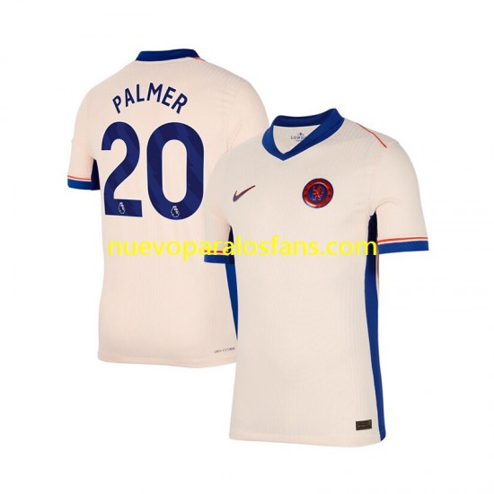 Camiseta de Fútbol Chelsea Cole Palmer 20 Hombre Exterior 2024-2025 Manga Corta