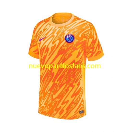 Camiseta de Fútbol Chelsea Portero Hombre Casa 2024-2025 Manga Corta