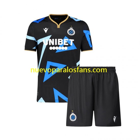Camiseta de Fútbol Club Brugge Niño Cuarto 2023-2024 Manga Corta