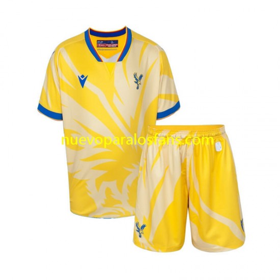 Camiseta de Fútbol Crystal Palace Niño Exterior 2024-2025 Manga Corta