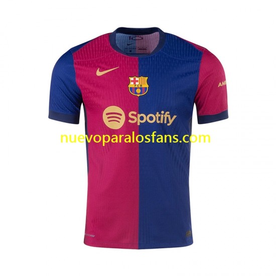 Camiseta de Fútbol FC Barcelona Hombre Casa 2024-2025 Manga Corta