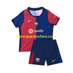 Camiseta de Fútbol FC Barcelona Niño Casa 2024-2025 Manga Corta