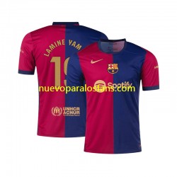 Camiseta de Fútbol FC Barcelona Lamine Yamal 19 Hombre Casa 2024-2025 Manga Corta