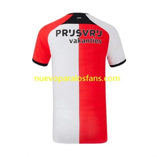 Camiseta de Fútbol Feyenoord Rotterdam Hombre Casa 2024-2025 Manga Corta