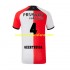 Camiseta de Fútbol Feyenoord Rotterdam Lutsharel Geertruida 4 Hombre Casa 2024-2025 Manga Corta