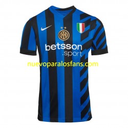 Camiseta de Fútbol Inter Milan Hombre Casa 2024-2025 Manga Corta