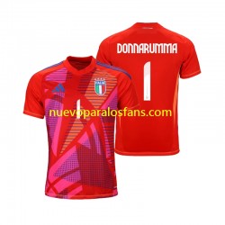 Camiseta de Fútbol Italia Gianluigi Donnarumma 1 Portero Hombre Tercera Euro 2024 Manga Corta