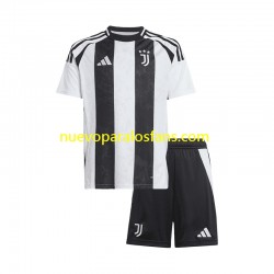 Camiseta de Fútbol Juventus Niño Casa 2024-2025 Manga Corta