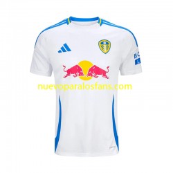 Camiseta de Fútbol Leeds United Hombre Casa 2024-2025 Manga Corta