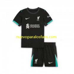Camiseta de Fútbol Liverpool Niño Exterior 2024-2025 Manga Corta