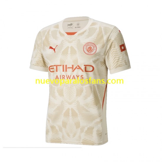 Camiseta de Fútbol Manchester City Portero Hombre Tercera 2024-2025 Manga Corta