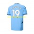 Camiseta de Fútbol Manchester City Julian Alvarez 19 Hombre Casa 2024-2025 Manga Corta