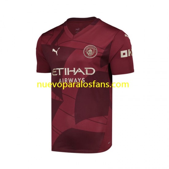 Camiseta de Fútbol Manchester City Hombre Tercera 2024-2025 Manga Corta