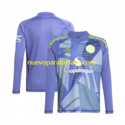 Camiseta de Fútbol Manchester United Portero Hombre Casa 2024-2025 Manga Larga
