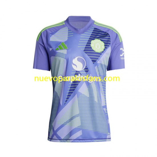 Camiseta de Fútbol Manchester United Portero Hombre Casa 2024-2025 Manga Corta