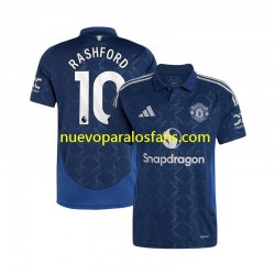 Camiseta de Fútbol Manchester United Marcus Rashford 10 Hombre Exterior 2024-2025 Manga Corta