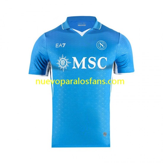Camiseta de Fútbol Napoli Hombre Casa 2024-2025 Manga Corta