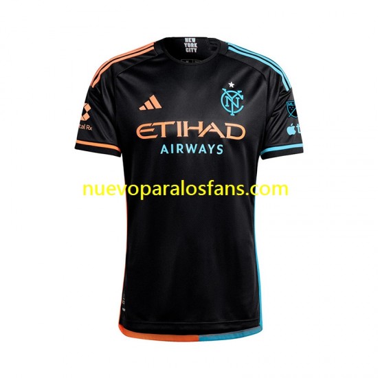 Camiseta de Fútbol New York City FC Hombre Exterior 2024 Manga Corta