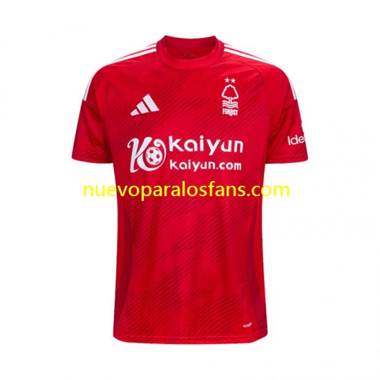 Camiseta de Fútbol Nottingham Forest Hombre Casa 2024-2025 Manga Corta