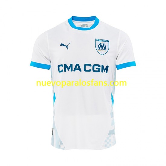 Camiseta de Fútbol Olympique de Marsella Hombre Casa 2024-2025 Manga Corta