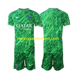 Camiseta de Fútbol Paris Saint-Germain Portero Niño Exterior 2024-2025 Manga Corta