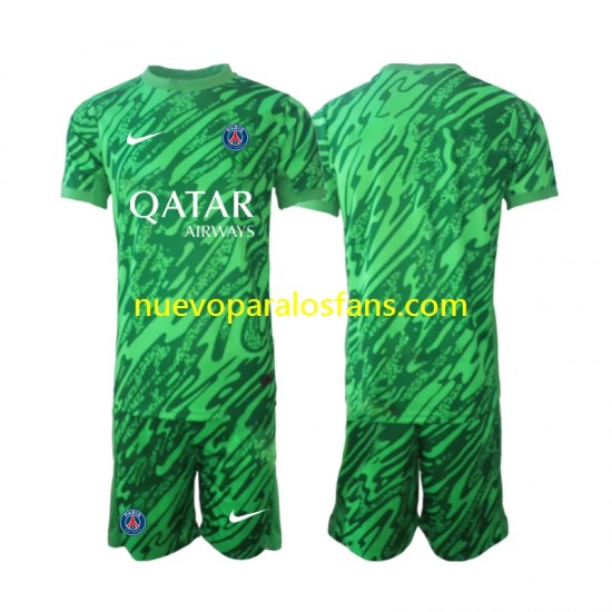 Camiseta de Fútbol Paris Saint-Germain Portero Niño Exterior 2024-2025 Manga Corta
