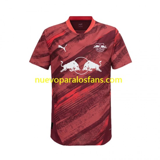 Camiseta de Fútbol RB Leipzig Hombre Exterior 2024-2025 Manga Corta