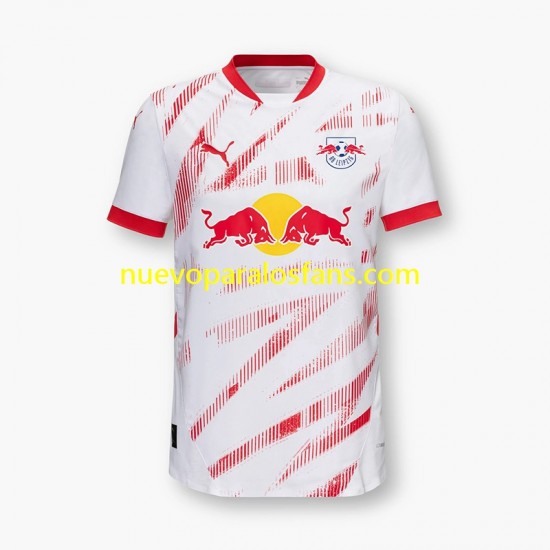 Camiseta de Fútbol RB Leipzig Hombre Casa 2024-2025 Manga Corta