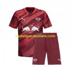 Camiseta de Fútbol RB Leipzig Niño Exterior 2024-2025 Manga Corta