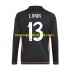 Camiseta de Fútbol Real Madrid Andriy Lunin 13 Portero Hombre Exterior 2024-2025 Manga Larga