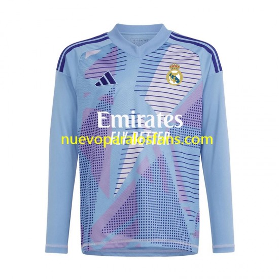 Camiseta de Fútbol Real Madrid Portero Hombre Casa 2024-2025 Manga Larga