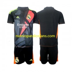 Camiseta de Fútbol Real Madrid Portero Niño Exterior 2024-2025 Manga Corta