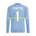 Camiseta de Fútbol Real Madrid Thibaut Courtois 1 Portero Hombre Casa 2024-2025 Manga Larga
