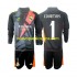 Camiseta de Fútbol Real Madrid Thibaut Courtois 1 Portero Niño Exterior 2024-2025 Manga Larga