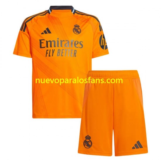 Camiseta de Fútbol Real Madrid Niño Exterior 2024-2025 Manga Corta