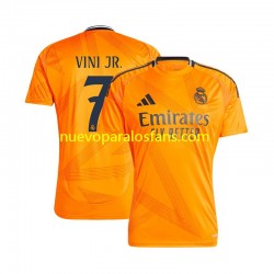 Camiseta de Fútbol Real Madrid VINI JR 7 Hombre Exterior 2024-2025 Manga Corta