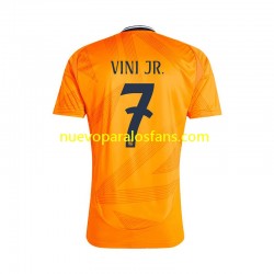 Camiseta de Fútbol Real Madrid VINI JR 7 Hombre Exterior 2024-2025 Manga Corta