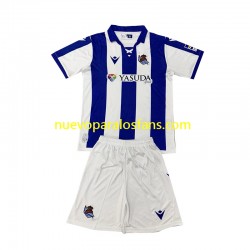 Camiseta de Fútbol Real Sociedad Niño Casa 2024-2025 Manga Corta